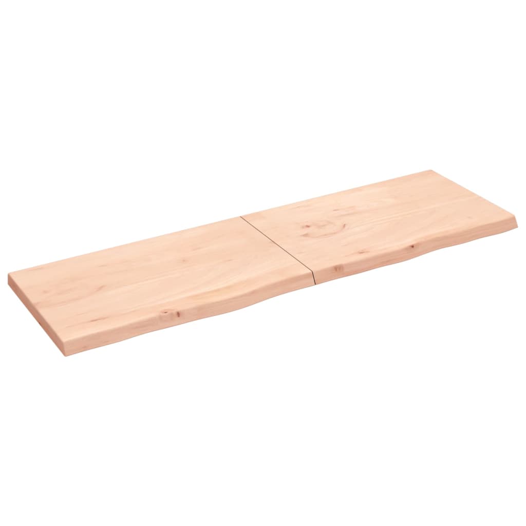 Étagère murale 200x60x(2-6) cm bois de chêne massif non traité