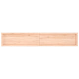 Étagère murale 220x40x(2-4) cm bois de chêne massif non traité