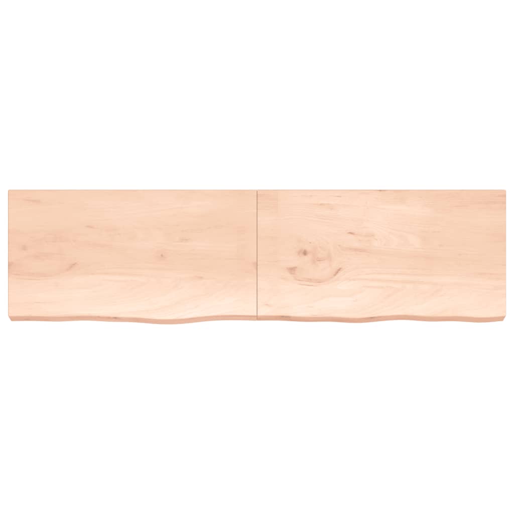 Étagère murale 220x60x(2-6) cm bois de chêne massif non traité