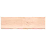 Étagère murale 220x60x(2-6) cm bois de chêne massif non traité