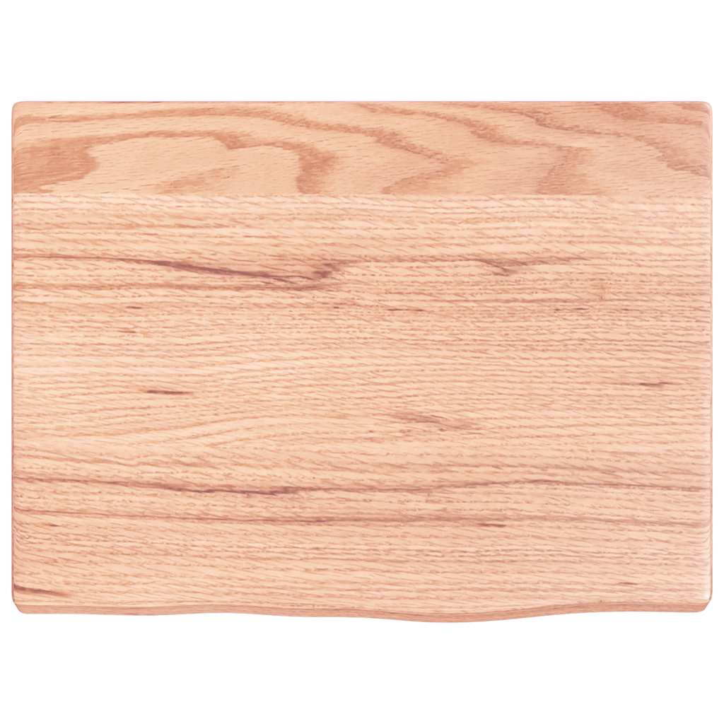 Étagère murale marron clair 40x30x2 cm bois chêne massif traité