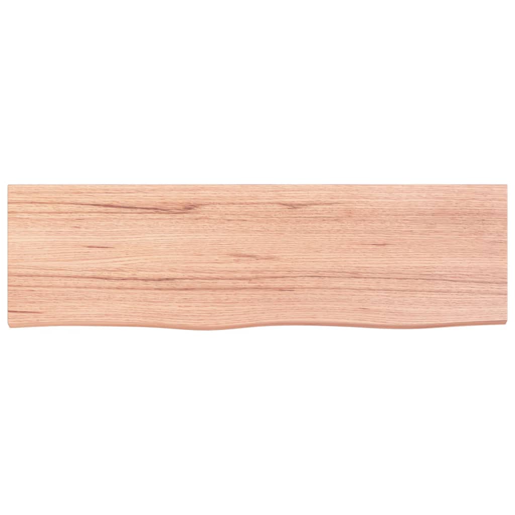 Étagère murale marron clair 100x30x2cm bois chêne massif traité