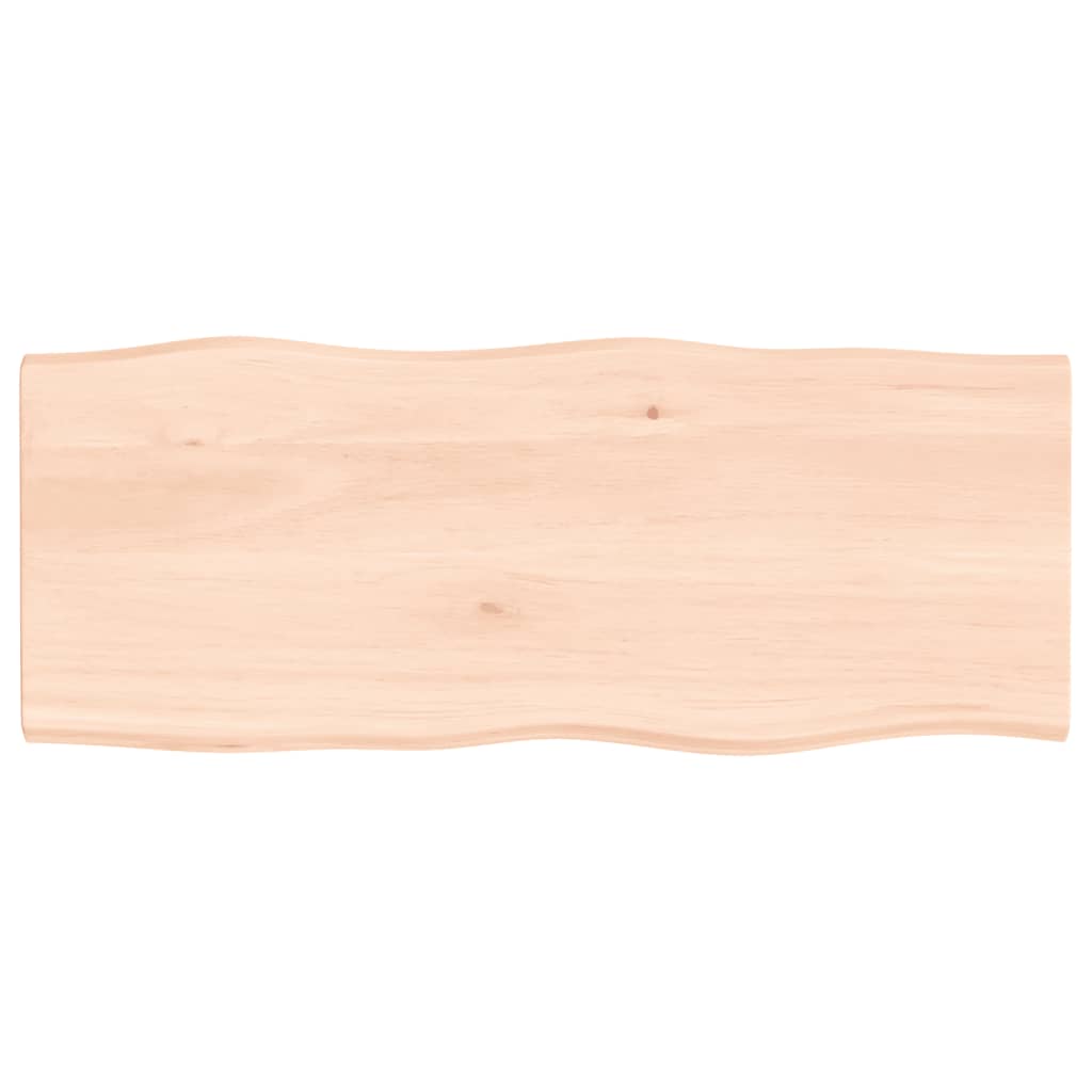 Dessus de table bois chêne massif non traité bordure assortie