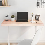 Untreated solid wood table top with matching border