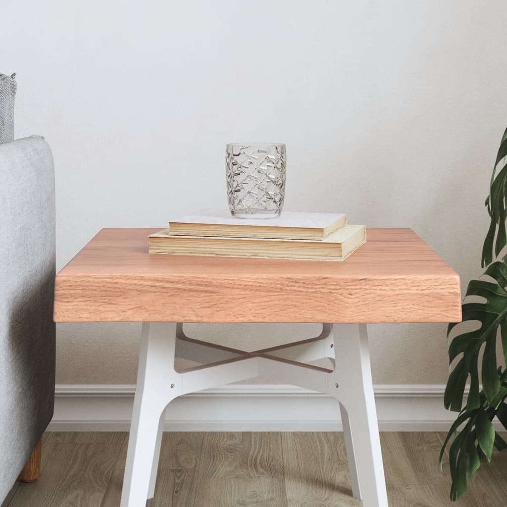 Treated solid wood table top with matching border