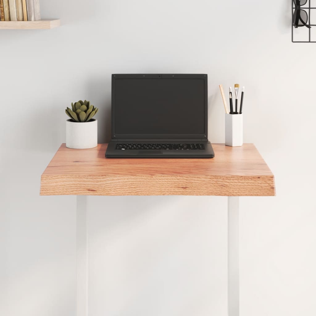 Treated solid wood table top with matching border