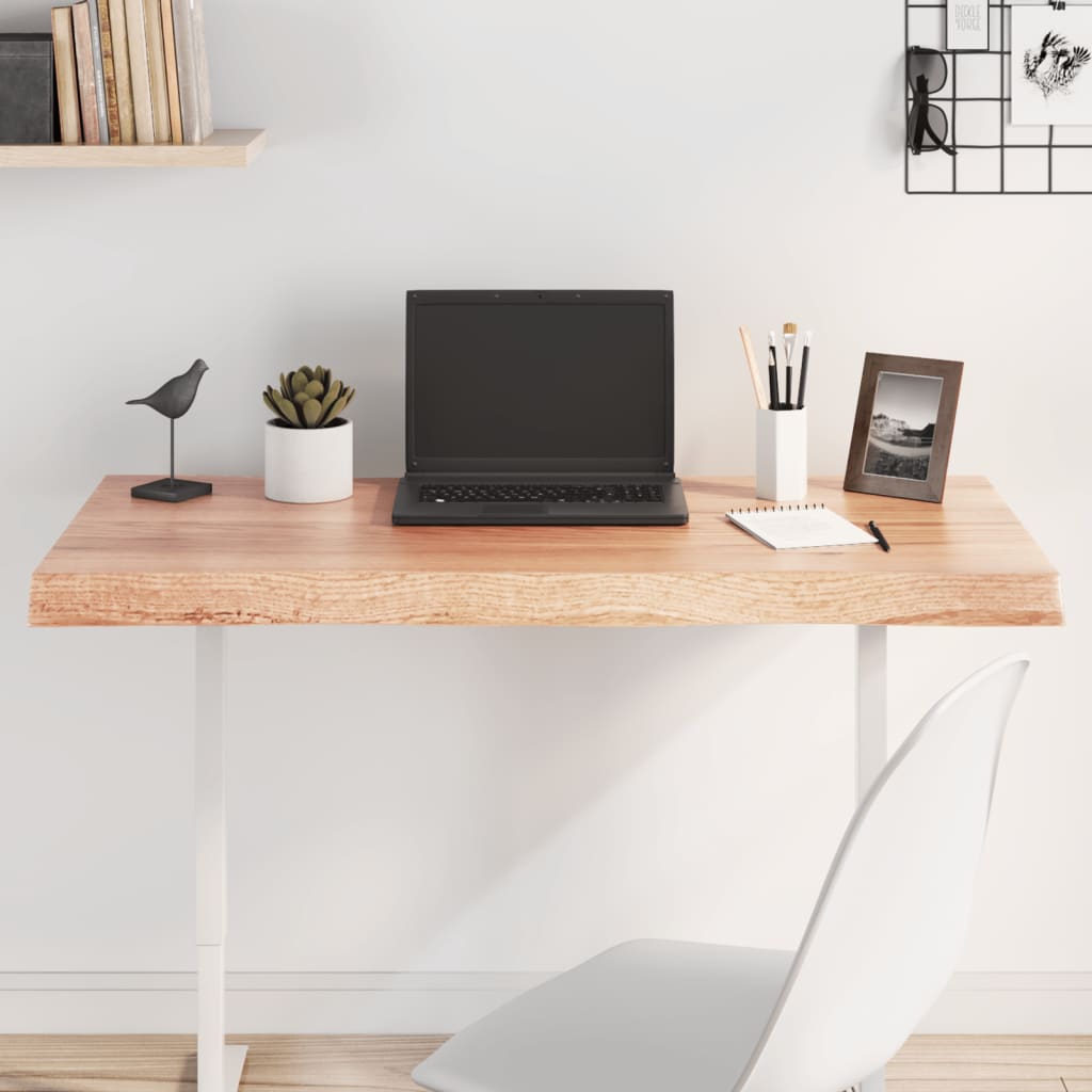 Treated solid wood table top with matching border