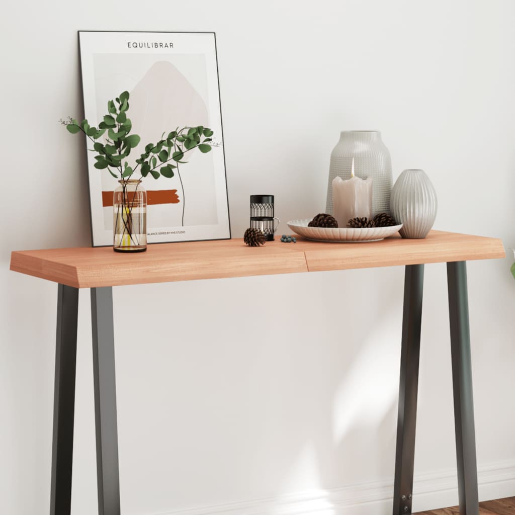 Treated solid wood table top with matching border