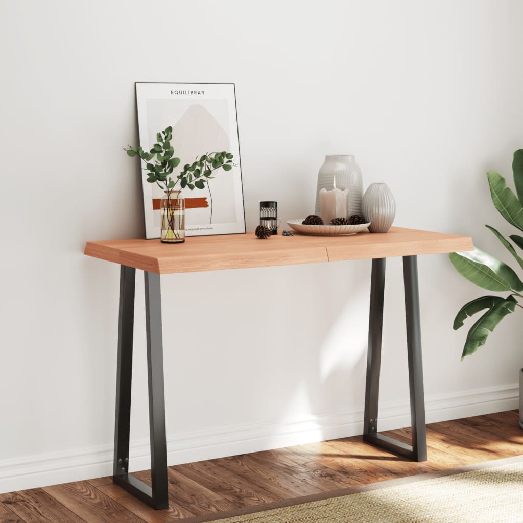 Treated solid wood table top with matching border