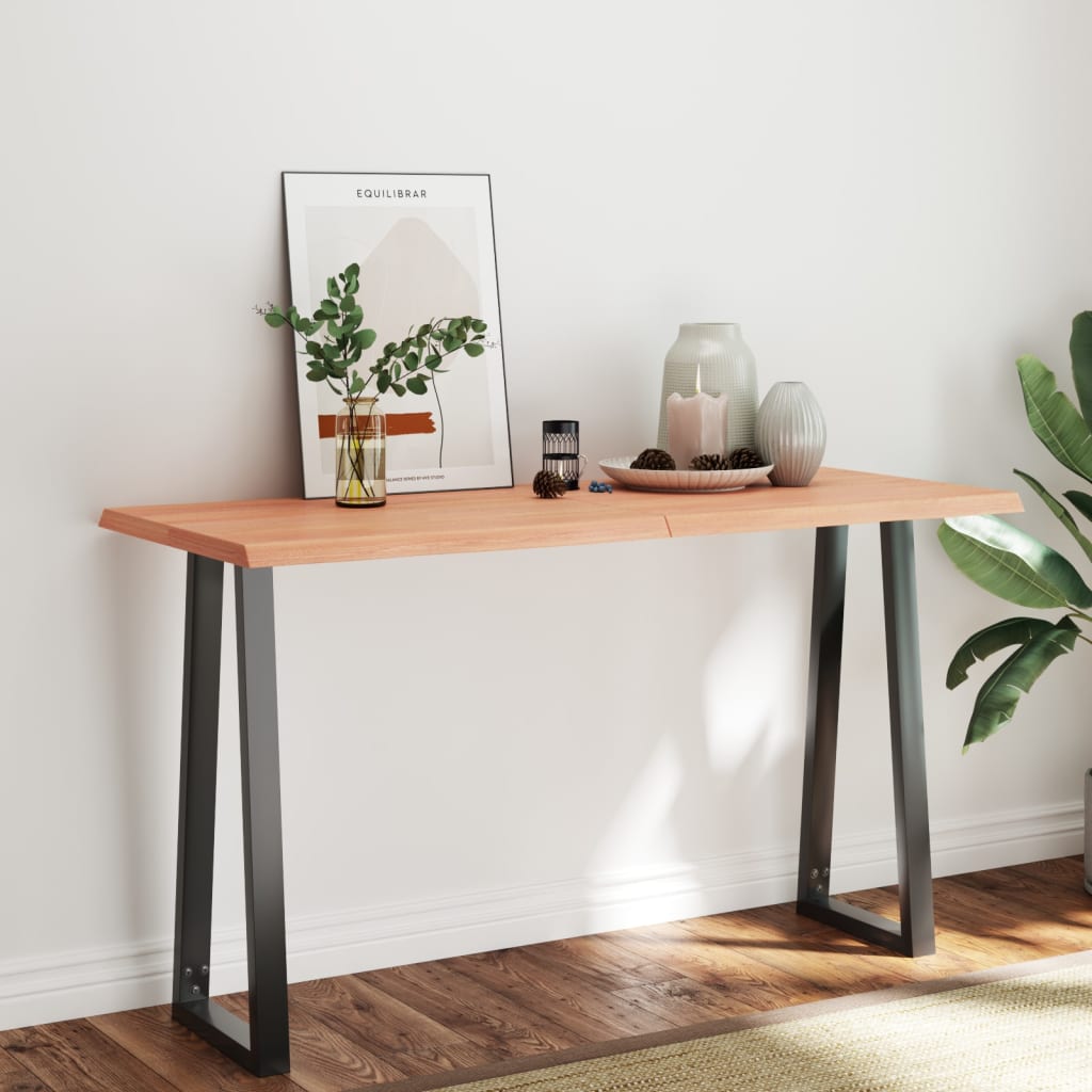 Treated solid wood table top with matching border