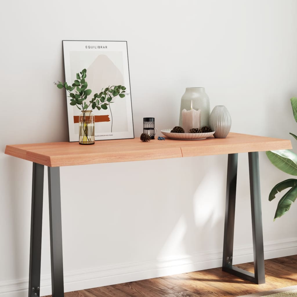 Treated solid wood table top with matching border