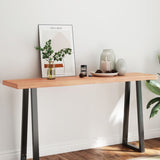 Dessus de table bois massif traité bordure assortie