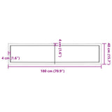 Dessus de table bois massif traité bordure assortie