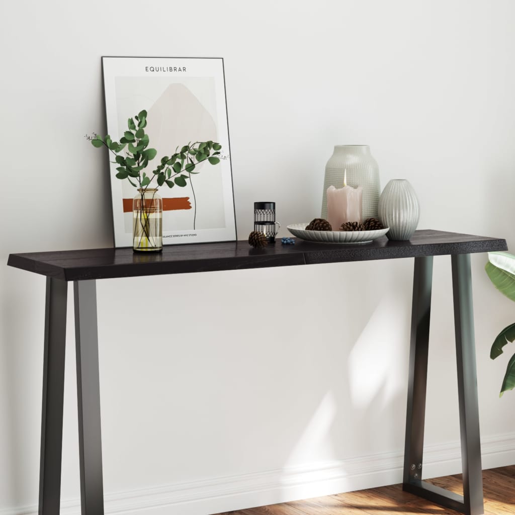 Treated solid wood table top with matching border