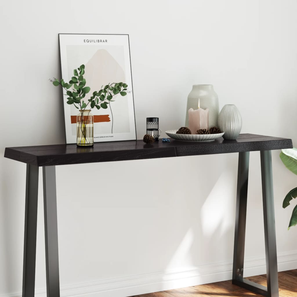 Treated solid wood table top with matching border