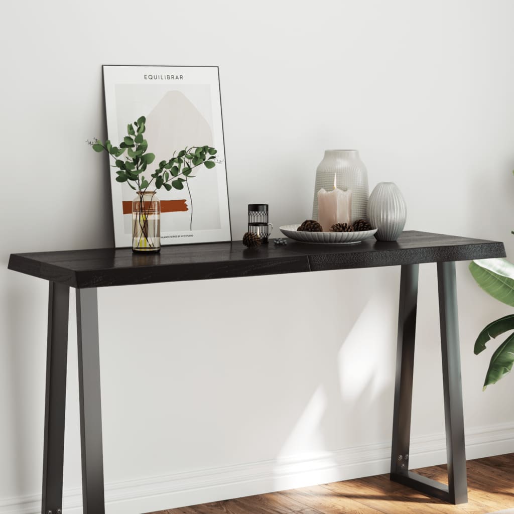 Dessus de table bois massif traité bordure assortie