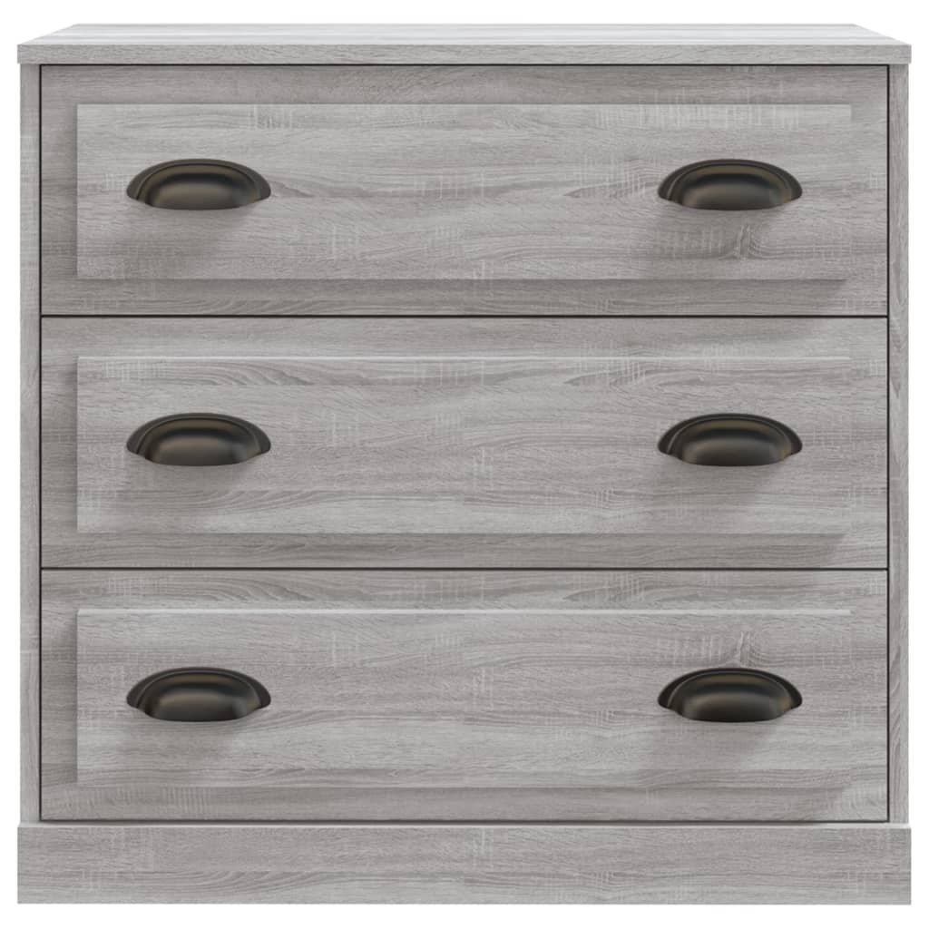 Buffets 2 pcs sonoma gris bois d'ingénierie