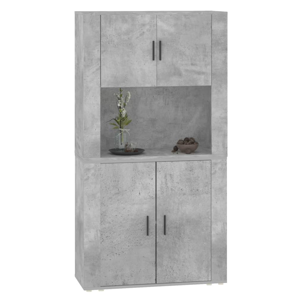 High sideboard Concrete gray Engineered wood