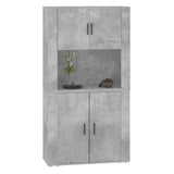 High sideboard Concrete gray Engineered wood