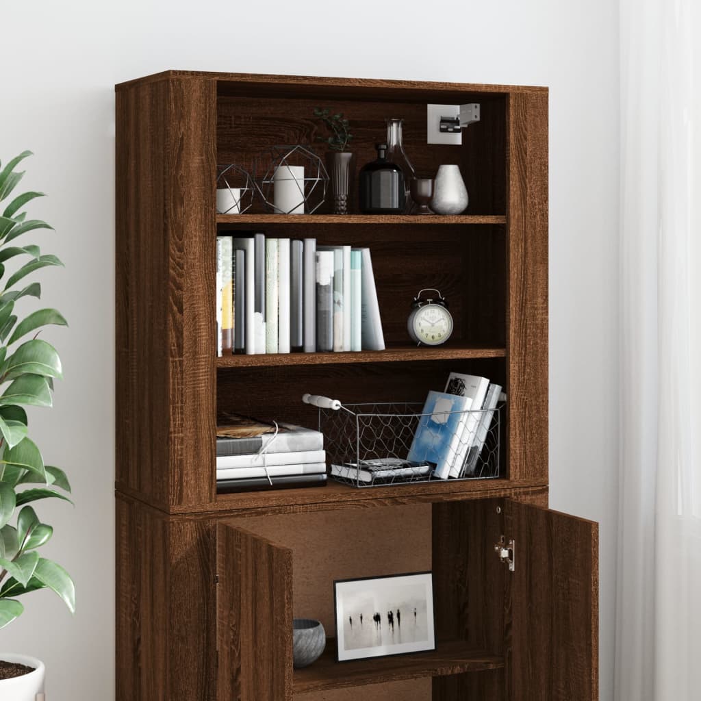 High sideboard Brown oak Engineered wood