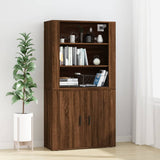 High sideboard Brown oak Engineered wood