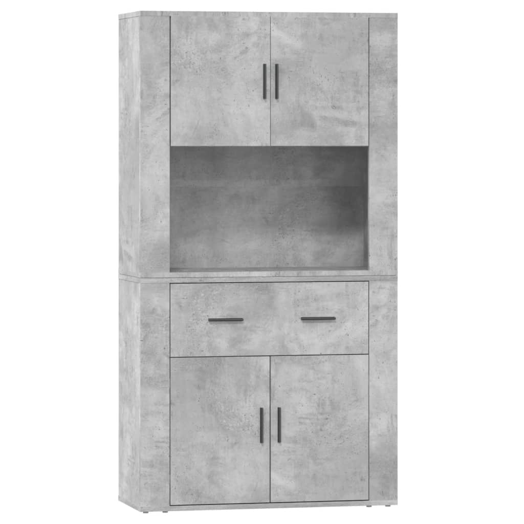 High sideboard Concrete gray Engineered wood