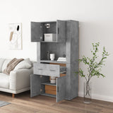 High sideboard Concrete gray Engineered wood