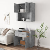 High sideboard Concrete gray Engineered wood