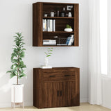 High sideboard Brown oak Engineered wood