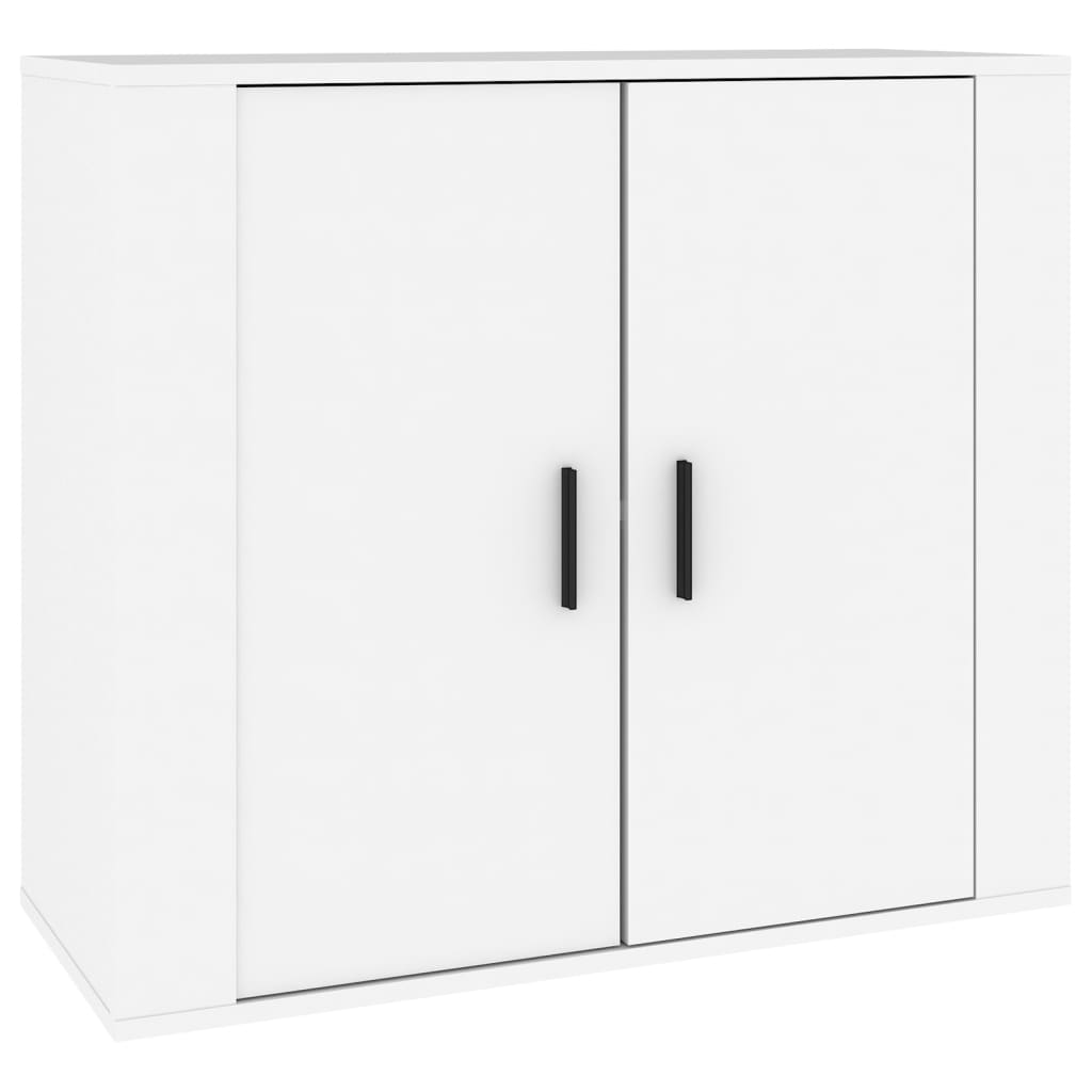 Buffets 3 pcs Blanc Bois d'ingénierie