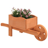 Wheelbarrow planters 2 pcs 47x15x19 cm solid fir wood