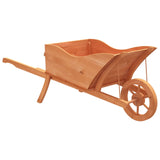 Wheelbarrow planter 128x45.5x43 cm solid fir wood