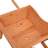 Wheelbarrow planter 128x45.5x43 cm solid fir wood