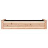 Lit surélevé de jardin doublure 120x45x25 cm bois massif sapin