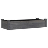 Lit surélevé de jardin doublure 120x45x25 cm bois massif sapin