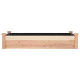 Lit surélevé de jardin doublure 120x60x25 cm bois massif sapin