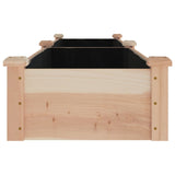 Lit surélevé de jardin doublure 240x45x25 cm bois massif sapin