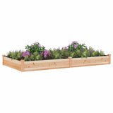 Lit surélevé de jardin doublure 240x120x25 cm bois massif sapin