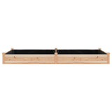 Lit surélevé de jardin doublure 240x120x25 cm bois massif sapin