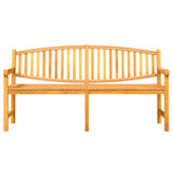 Banc de jardin 179,5x60x90 cm bois de teck solide