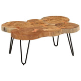 Coffee table 36 cm 6 trunks solid acacia wood