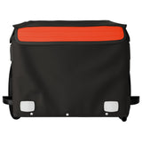 Remorque de vélo noir et orange 30 kg fer