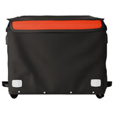 Remorque de vélo noir et orange 45 kg fer