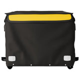 Remorque de vélo noir et jaune 45 kg fer