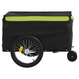 Remorque de vélo noir et vert 30 kg fer