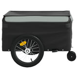 Remorque de vélo noir et gris 45 kg fer