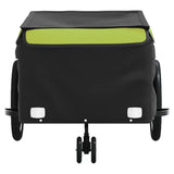 Remorque de vélo noir et vert 45 kg fer