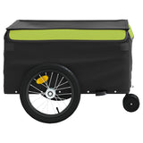 Remorque de vélo noir et vert 45 kg fer