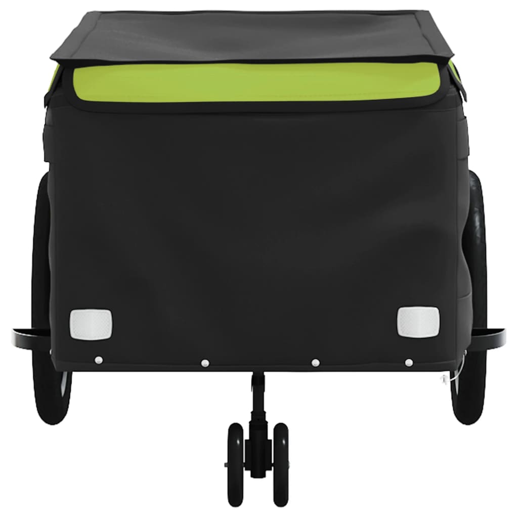 Remorque de vélo noir et vert 45 kg fer