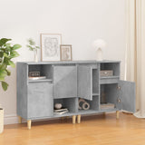 Buffets 2 pcs gris béton 60x35x70 cm bois d'ingénierie